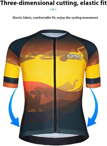 قمصان رجالية صيفية لركوب الدراجات بأكمام قصيرة سريعة الجفاف لركوب الدراجات بدلة سباق الدراجات الجبلية وسترة وقميص علوي in Kuwait