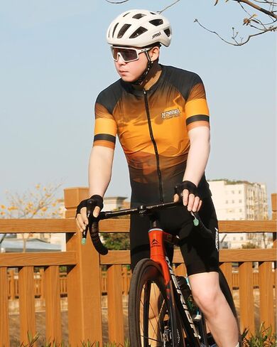 قمصان رجالية صيفية لركوب الدراجات بأكمام قصيرة سريعة الجفاف لركوب الدراجات بدلة سباق الدراجات الجبلية وسترة وقميص علوي in Kuwait