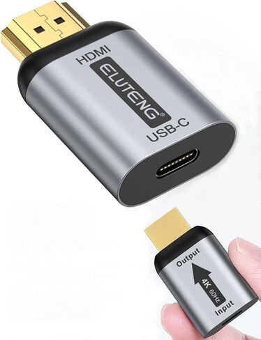 محول USB C الى HDMI، محول اليوتينج USB نوع C الى HDMI (متوافق مع ثاندربولت 3) 4K 60Hz يدعم نقل الصوت والفيديو من النوع C 3.1 الى HDMI وصلة انثى الى ذكر لاجهزة USB-C in Kuwait