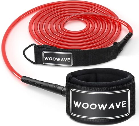 WOOWAVE Surfboard Leash Premium Surf Leash SUP Leg Rope Straight 6/7/8/9 feet for All Types of Surfboards in Kuwait