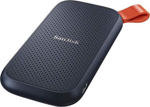 Ssd خارجي محمول 480 جيجابايت من سانديسك، USB من نوع سي، USB 3.1، موديل Sdssde30 480 جيجا G25، ازرق in Saudi Arabia