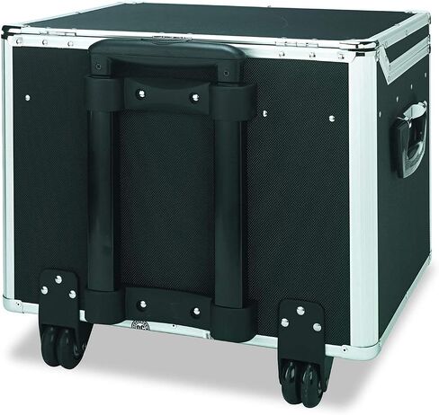 Vaultz Portable File Box with Handle - Dual Lock File Boxes with Lids, Letter & Legal-Size Hanging Folders, Laptop Sleeve - HIPAA Compliant Portable Safe Storage Box, 14.5" x 17.5" x 15.5" in Kuwait