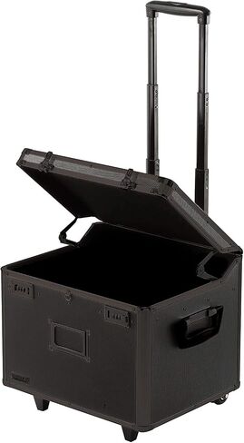 Vaultz Portable File Box with Handle - Dual Lock File Boxes with Lids, Letter & Legal-Size Hanging Folders, Laptop Sleeve - HIPAA Compliant Portable Safe Storage Box, 14.5" x 17.5" x 15.5" in Kuwait