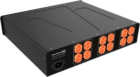 AudioQuest - مكيف الطاقة PowerQuest 707 عالي الأداء مع 12 منفذ تيار متردد، وكابل طاقة تيار متردد قابل للفصل بطول 2 متر، وأذنين حامل 2RU. مثالي للتلفزيون، ومستقبل AV، وXbox، وPlaystation، وSoundbar in Saudi Arabia