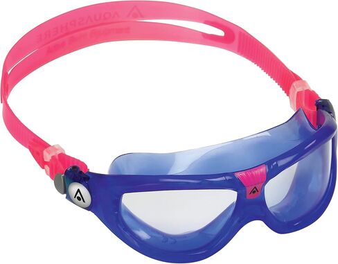 Seal Kid 2 Swim Goggles - Ultimate Underwater Vision, Comfortable, Anti Scratch Lens, Hypoallergenic - Unisex Children, Clear Lens, Pink Frame in Kuwait