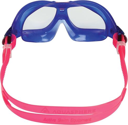 Seal Kid 2 Swim Goggles - Ultimate Underwater Vision, Comfortable, Anti Scratch Lens, Hypoallergenic - Unisex Children, Clear Lens, Pink Frame in Kuwait
