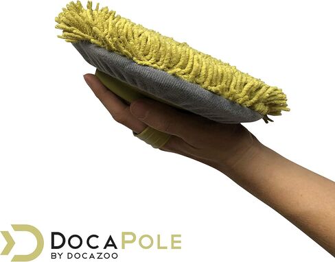 DocaPole Car Wash Mitt - 2 Pack - Premium Chennille Microfiber Car Wash Mitts - Rewashable Cleaning and Dusting Glove - Scratch Free - One Size Fits All (DocaPole Extension Pole Not Included) in Kuwait