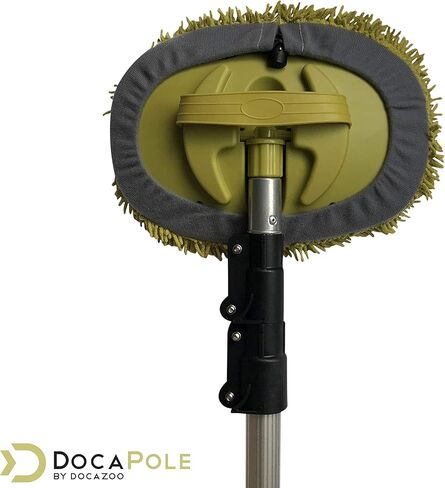 DocaPole Car Wash Mitt - 2 Pack - Premium Chennille Microfiber Car Wash Mitts - Rewashable Cleaning and Dusting Glove - Scratch Free - One Size Fits All (DocaPole Extension Pole Not Included) in Kuwait