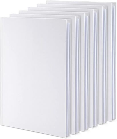 Paper Junkie Hardcover Journals, White Sketchbook (7 x 10 in, 18 Sheets, 6 Pack) in Saudi Arabia