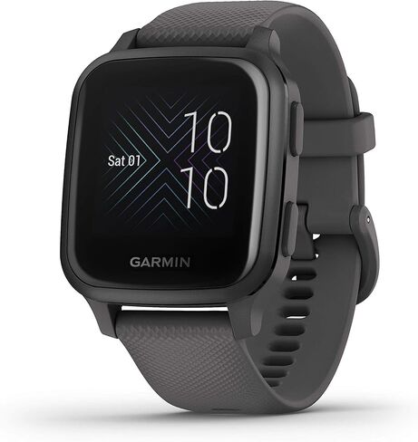 Garmin 010-02427-00 Venu Sq، ساعة ذكية بنظام تحديد المواقع العالمي (GPS) مع شاشة لمس ساطعة، عمر بطارية يصل إلى 6 أيام، لائحة (متجددة) in Kuwait