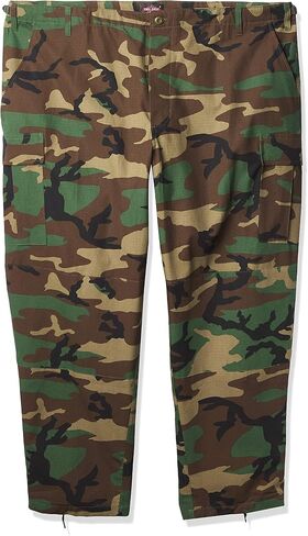 TRU-SPEC Men's Polyester Cotton Rip Stop BDU Pant, Black, Medium Short in Saudi Arabia