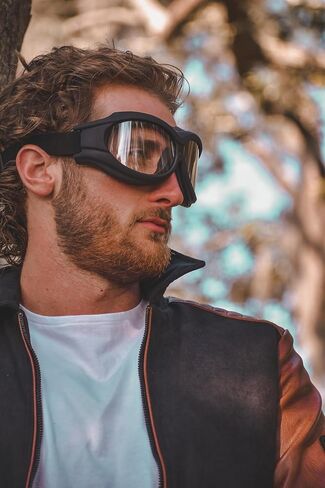 Birdz Eyewear - The Buzzard - Padded Motorcycle Riding Goggle Fits Over Glasses in Saudi Arabia