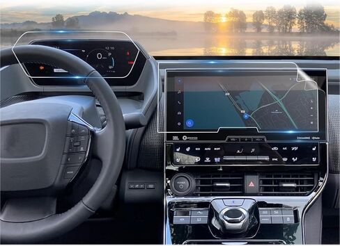CDEFG Screen Protector for 2023 Subaru Solterra for Toyota bZ4X Accessories 2023+ Solterra (Limited/Touring)& bZ4X (XLE/Limited) Touch Screen Info Radio Display Cover (12.3 Inch Nano Film 2 PCS) in Kuwait