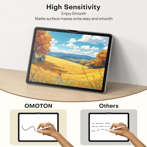 OMOTON [3 Pack] Screen Protector Compatible with iPad Mini 6 (6th Generation, 8.3 Inch) - Tempered Glass Compatible with iPad Mini 6th Generation 2021, High Definition/Apple Pencil Compatible in Kuwait