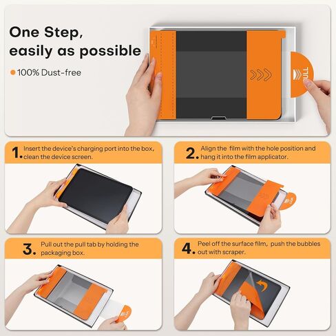 OMOTON [3 Pack] Screen Protector Compatible with iPad Mini 6 (6th Generation, 8.3 Inch) - Tempered Glass Compatible with iPad Mini 6th Generation 2021, High Definition/Apple Pencil Compatible in Kuwait