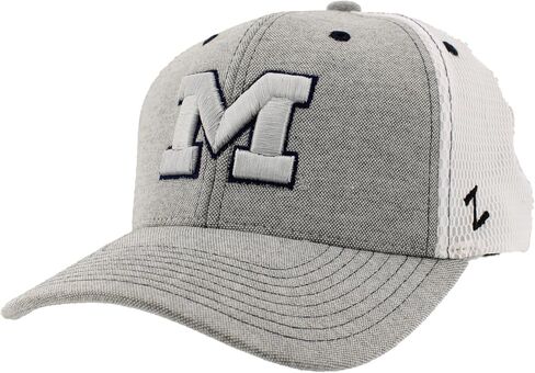 Zephyr Men's Standard NCAA Officially Licensed Hat Fitted Chaser Typhoon, Gray, Medium in Saudi Arabia