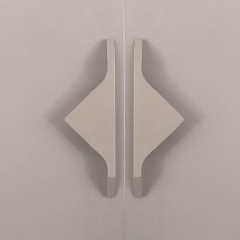 Cabinet Handles, 2 Packs Children's Room Colourful Handles Door Knob Triangular Design Cabinet Kitchen Cupboard Handles,Drawer Pulls,Aluminum Alloy Profile for Wardrobe,Dresser(Grey 2) in Saudi Arabia