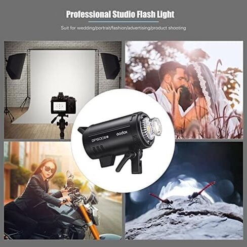 Godox DP600III-V Upgraded Studio Flash Light 600Ws Power GN106 5600±200K Strobe Lighting Built-in 2.4G Wireless X System Bowens Mount Photography Flashes for Wedding Fashion Advertising Photography in Saudi Arabia