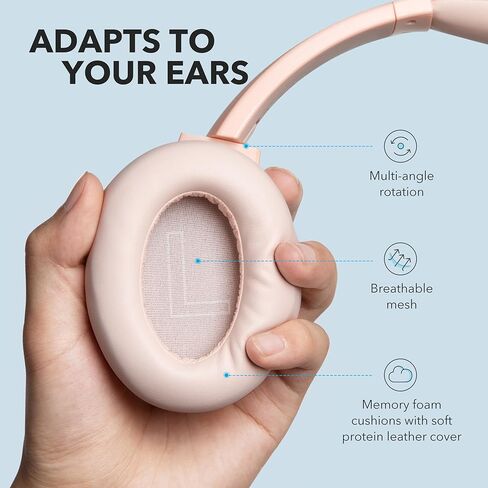 Soundcore Anker Life Q20 Hybrid Active Noise Cancelling Headphones, Wireless Over Ear Bluetooth Headphones with 40H Playtime, Hi-Res Audio, Deep Bass, Memory Foam Ear Cups and Headband (Renewed) in Saudi Arabia