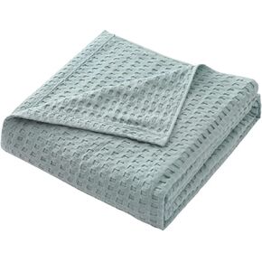 Cotton Waffle Plaid Blanket Luxury Modern Throw Blanket Knitted Thin Quilt Plain Soft Cozy Sofa Cover Bedspreads On The Bed Bed Four Pieces Set(Pink,150x200 cm)