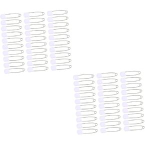 3sets Safety Brooch Pins for Multifunctional Diaper Pin Secure Closure for Clothes Nappy DIY Crafts More for Mothers Care 50pcs*3