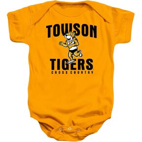 Towson University Official Cross Country Unisex Infant Snap Suit for Baby