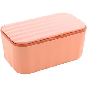 Playful/Decorative Rectangular Polypropylene Tissue Storage Box Case Wet Wipes Dispenser Holder, Wall-Mounted or Tabletop, Purple