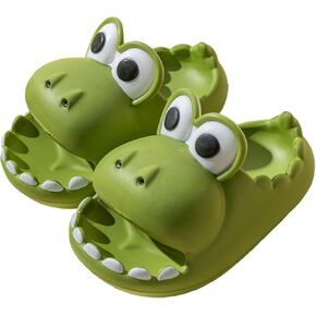 BILIKEYU Cute Dinosaur Cloud Slides for Kids Cartoon Anti-slip Comfy Thick Cusion House Slippers Indoor Outdoor Slippers