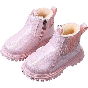 IWIHMIV Winter Boots Toddler Waterproof Shoes Boy Winter Boots Kids Girls Winter Warm Boots Lightweight Snow Boots for Toddler
