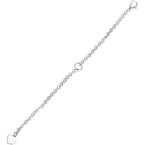 SISGEM Solid 14K Gold Chain Necklace Extenders with Heart, 3 Inch Necklace Gold Chain Extender for Bracelet Anklet Extension Chains with Lobster Clasps Adjustable Chain for Jewelry in Kuwait