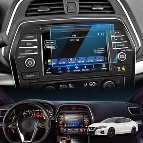 LFOTPP 2023 Murano Car Navigation Screen Protector for Nisasn Maxima & Murano S(2016-2023)/ Nisasn Kicks SV(2021-2023) 8 In Glass 2023 Maxima SV Touch Screen Protector Maxima Murano Kicks Accessories