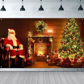 DUAIAI Winter Christmas Backdrop, Birthday Party Decorations Frozen Crystal Pendant Ice and Snow White World Wonderland Background Banner for Children Photography Backdrops