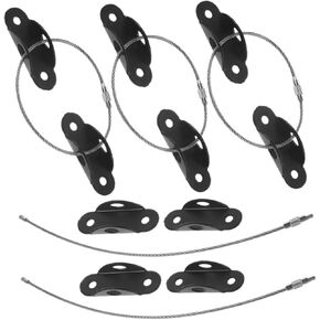 Dresser Wall Safety Anchor Cabinet Anchors for Proofing 5 Pcs Kit Stainless Steel Alloy