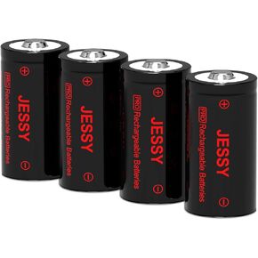 JESSY 12 Pack CR123A Lithium Batteries, 3.7V 750mAh Rechargeable Batteries for Arlo Wireless Cameras VMC3030 VMK3200 VMS3330 3430 3530 and Flashlight Polaroid Microphone