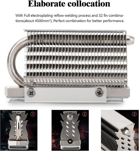 Thermalright HR-09 2280 PRO Black SSD heatsink, Double-Sided Heat Sink, with Thermal Silicone Pad for M.2 SSD PC and Computer,Desktop High Performance SSD Cooler in Saudi Arabia