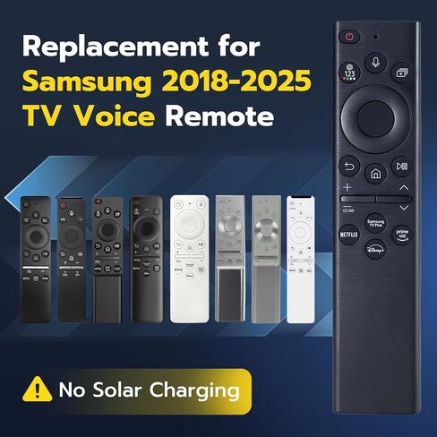 جهاز تحكم عن بعد عالمي لتلفزيون سامسونج الذكي، بديل للتحكم يناسب تلفزيونات 4K UHD QLED HDTV LED، مع ازرار هولو نتفليكس برايم فيديو in Kuwait