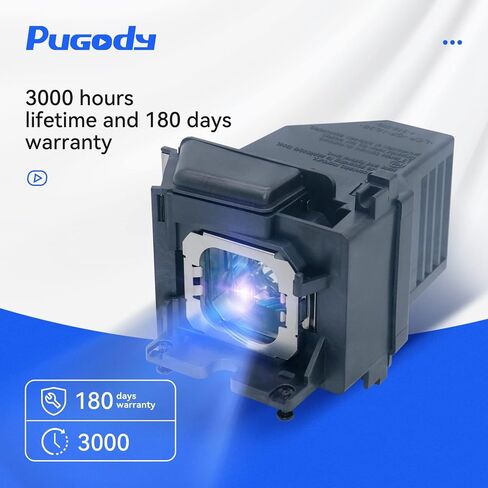 Pugody A+ ELPLP78 Replacement Projector Lamp Bulb for Epson Powerlite Home Cinema 600 725HD 730HD 2000 2030 97 98 99W 1222 EB-945 955W 965 S17 S18 W18 W22 X18 X20 X24 X25 EH-TW490 TW5200 HC2030 HC725 in Saudi Arabia