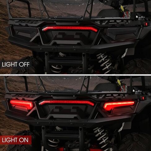 مصابيح إيقاف الفرامل RZR، مجموعة مصابيح خلفية LED A & UTV PRO لـ 2017-2022 Polaris RZR XP Turbo Sportsman 570 850 1000 ملحقات، أحمر، قطعتان in Kuwait
