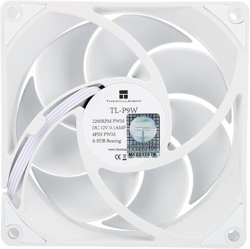 Thermalright TL-P9 CPU Fan Computer Case Fan Quiet 4PIN PWM PC Fan, High Performance 92mm Silent Cooler Fan, 2200RPM Speed, CPU Cooling Fan(Black) in Saudi Arabia