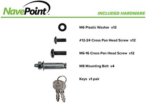 NavePoint 5U Vertical Wall Mount Enclosure, 20.6 inch (525mm) to 23.6 inch (600mm) Depth, Cold-Rolled Steel, Black in Saudi Arabia