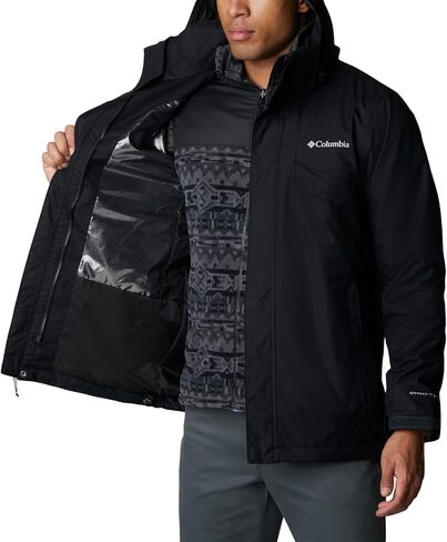 Columbia Men's Bugaboo II Fleece Interchange Jacket, Black/Red, Small in Saudi Arabia