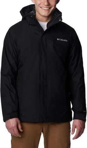 Columbia Men's Bugaboo II Fleece Interchange Jacket, Black/Red, Small in Saudi Arabia