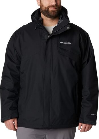 Columbia Men's Bugaboo II Fleece Interchange Jacket, Black/Red, Small in Saudi Arabia