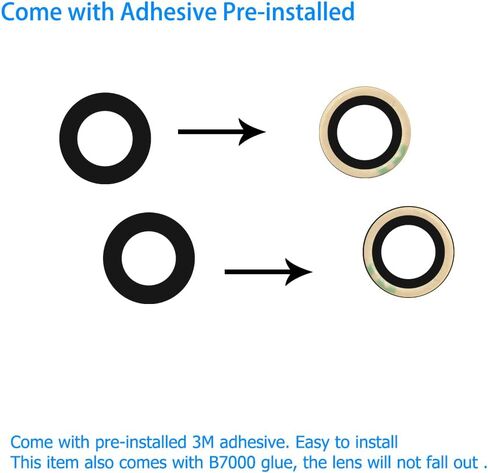 Vimour 2 Pieces OEM Rear Camera Glass Lens Replacement for Samsung Galaxy S20 Plus with Adhesive and Repair Toolkit in Kuwait