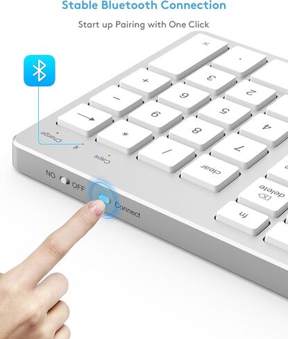 Wired Keyboard for Apple Mac OS Computer/Laptop, Aluminum Alloy Housing,150CM Cable Connection, Plug-N-Play USB Keyboard with Numeric Keypad Available to iMac/Mac Mini or MacBook Pro/Air-Black in Saudi Arabia