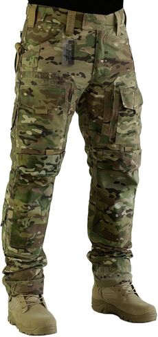 ZAPT Tactical Pants Molle Ripstop Combat Trousers Hunting Army Camo Multicam Black Pants for Men (Kangaroo, L) in Kuwait