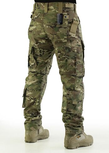 ZAPT Tactical Pants Molle Ripstop Combat Trousers Hunting Army Camo Multicam Black Pants for Men (Kangaroo, L) in Kuwait