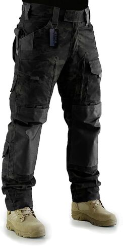 ZAPT Tactical Pants Molle Ripstop Combat Trousers Hunting Army Camo Multicam Black Pants for Men (Kangaroo, L) in Kuwait