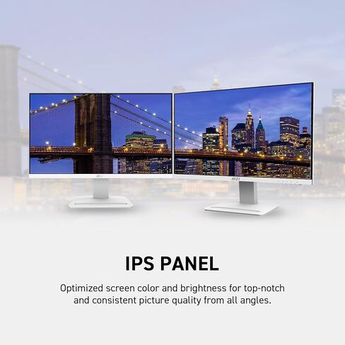 MSI شاشة IPS FHD مقاس 24 انش (1920 × 1080) غير وهج مع اطار ضيق للغاية 100 هرتز 1 مللي ثانية 16:9 مع حامل امالة (برو MP243XW) in Saudi Arabia