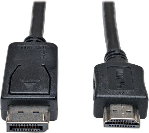 محول كابل Tripp Lite من Eaton DisplayPort إلى HDMI ، DP إلى HDMI، ذكر لذكر، دقة 1080 P HD، أسود، 3 أقدام. 0.9 متر، ضمان 3 سنوات P582-003 in Kuwait